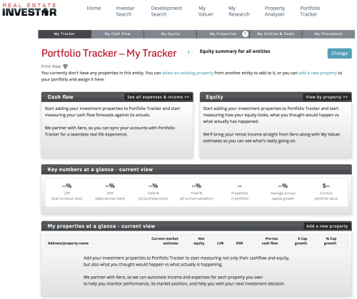 Portfolio Tracker Real Estate Investar