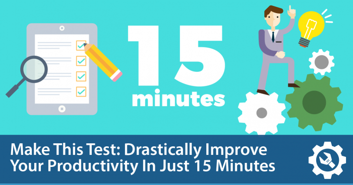 A New Kind Of Test Improves Your Productivity In 15 Minutes